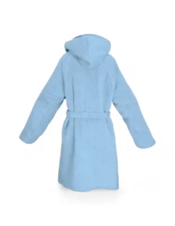 Accappatoio Azzurro Hi Tech in Spugna di Cotone per Bambino con Cappuccio, 400 gr/mq, Tex Family, Made in Italy