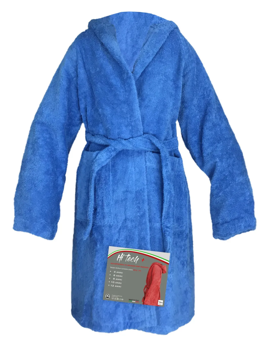 ACCAPPATOIO HI TECH + © BIMBO bambino RAGAZZO IN SPUGNA di puro cotone MADE IN ITALY BLUETTE
