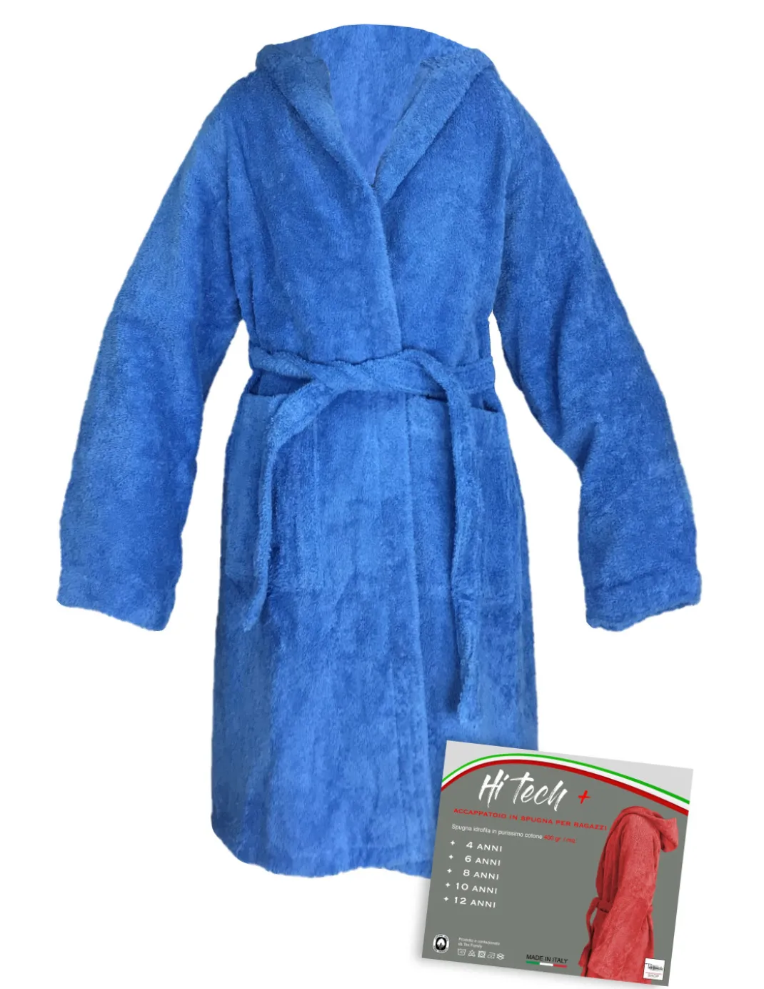 ACCAPPATOIO HI TECH + © BIMBO bambino RAGAZZO IN SPUGNA di puro cotone MADE IN ITALY BLUETTE