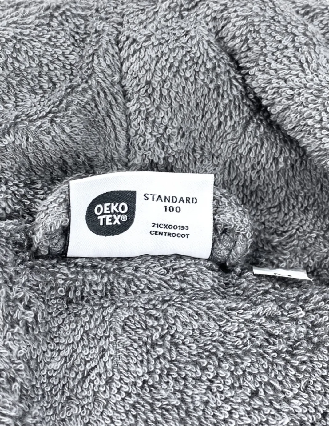 ACCAPPATOIO in Spugna a SCIALLE Senza Cappuccio Grigio in Puro Cotone Made in Italy