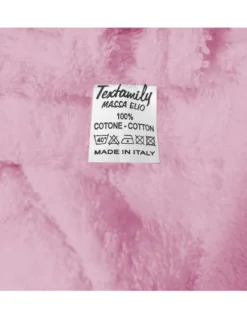 ACCAPPATOIO in Spugna a SCIALLE Senza Cappuccio ROSA in Puro Cotone Made in Italy