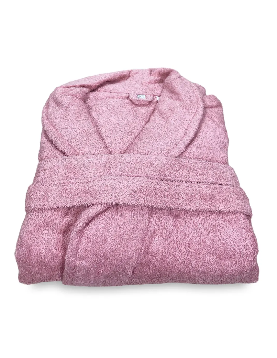 ACCAPPATOIO in Spugna a SCIALLE Senza Cappuccio ROSA in Puro Cotone Made in Italy
