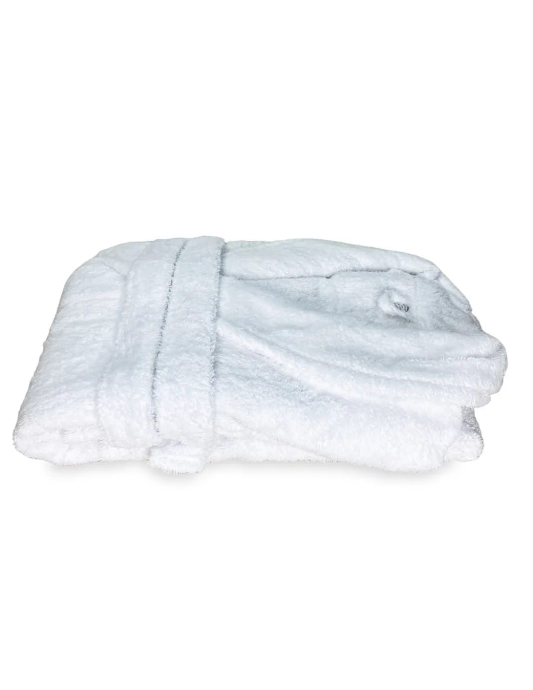 ACCAPPATOIO in Spugna a SCIALLE Senza Cappuccio BIANCO in Puro Cotone Made in Italy
