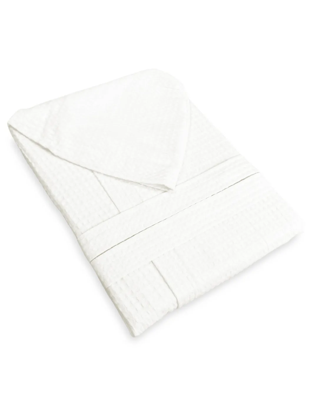 ACCAPPATOIO Nido Ape BEE© in Puro cotone con Cappuccio da Adulto Colore Latte
