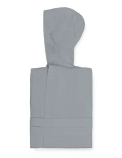 ACCAPPATOIO Nido Ape BEE© in Puro cotone con Cappuccio da Adulto GRIGIO