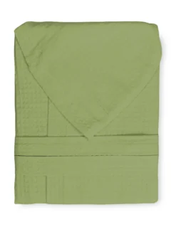 ACCAPPATOIO Nido Ape BEE© in Puro cotone con Cappuccio da Adulto VERDE