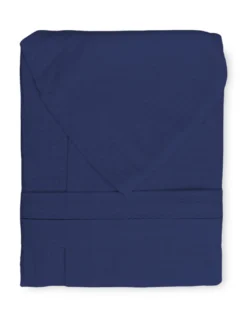 ACCAPPATOIO Nido Ape BEE© in Puro cotone con Cappuccio da Adulto BLU SCURO