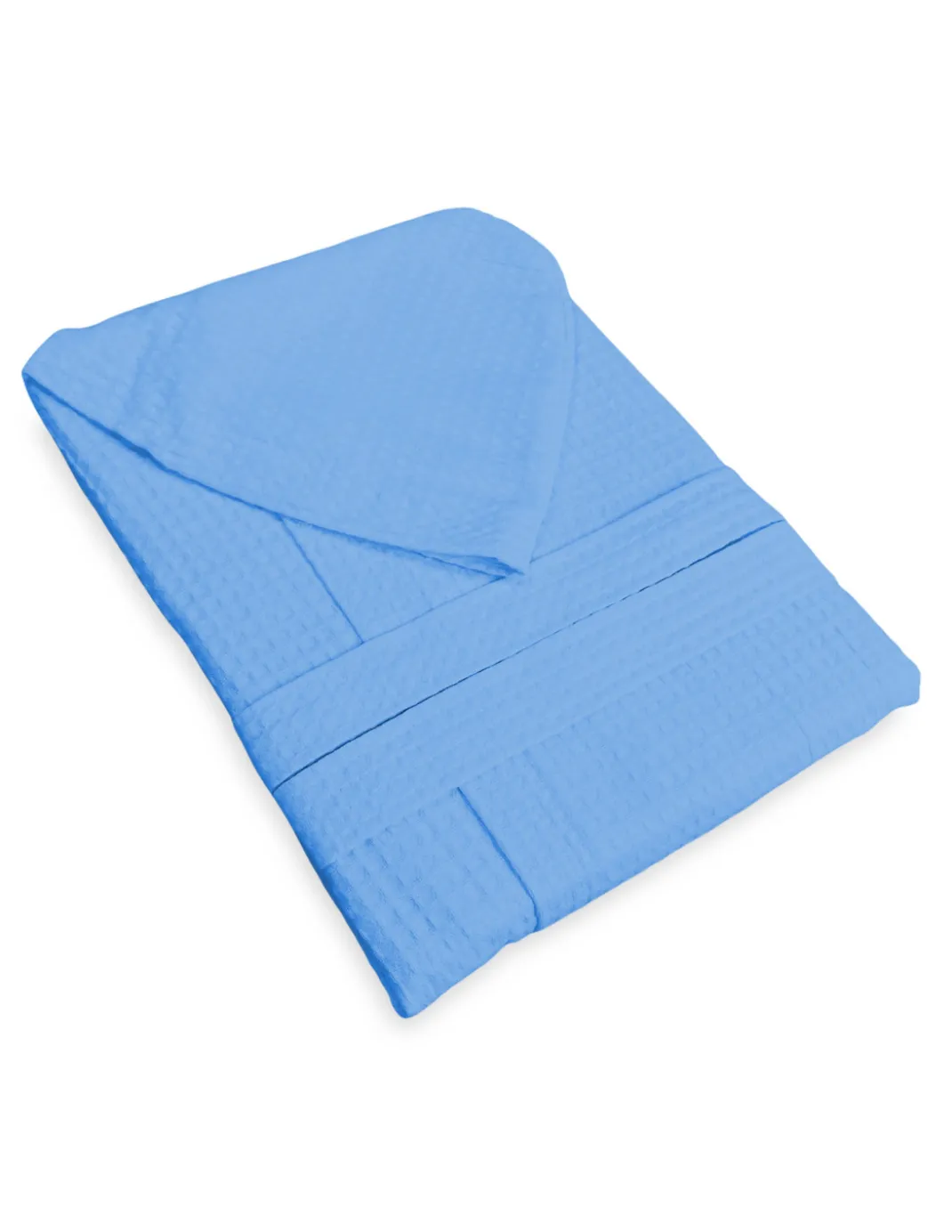 ACCAPPATOIO Nido Ape BEE© in Puro cotone con Cappuccio da Adulto AZZURRO