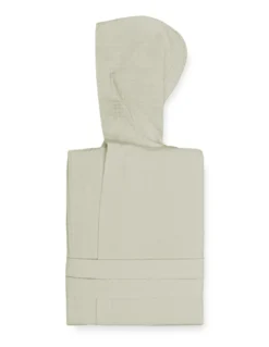 ACCAPPATOIO Nido Ape BEE© in Puro cotone con Cappuccio da Adulto BEIGE