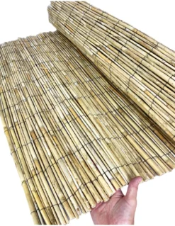 ARELLA PRIVACY Premium © in bamboo CANNICCIO arelle CANNE diametro fino a 1 cm. per RECINZIONE ombra in 8 MISURE