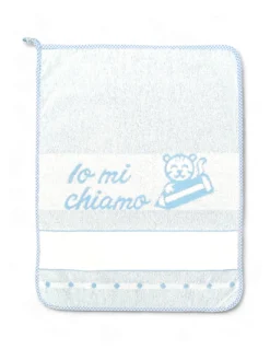 Asciugamani Asilo 40x55 cm, Puro Cotone Double Face, Set Asilo Nido, Tela Aida da Ricamare, Made in Italy, Morbido e Resistente