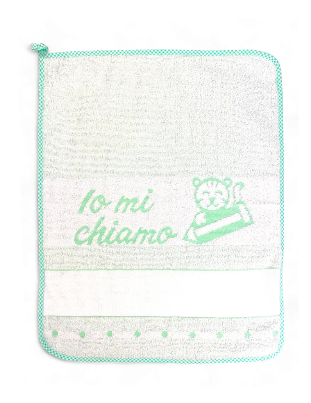Asciugamani Asilo 40x55 cm, Puro Cotone Double Face, Set Asilo Nido, Tela Aida da Ricamare, Made in Italy, Morbido e Resistente