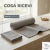 Asciugamani Nido d’Ape 100% Cotone 330 g/m² Made in Italy – Set 2 Pezzi (60x110 + 40x60) Tex Family – Azzurro