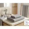 Asciugamani Nido d’Ape 100% Cotone 330 g/m² Made in Italy – Set 2 Pezzi (60x110 + 40x60) Tex Family – Antracite