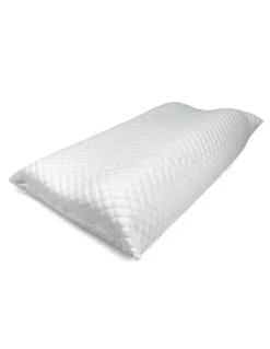 BUBBLES Cuscino Cervicale Memory Foam - Ortopedico, Antiacaro, Anallergico, Sfoderabile con Fodera Massaggiante, 75x45 cm