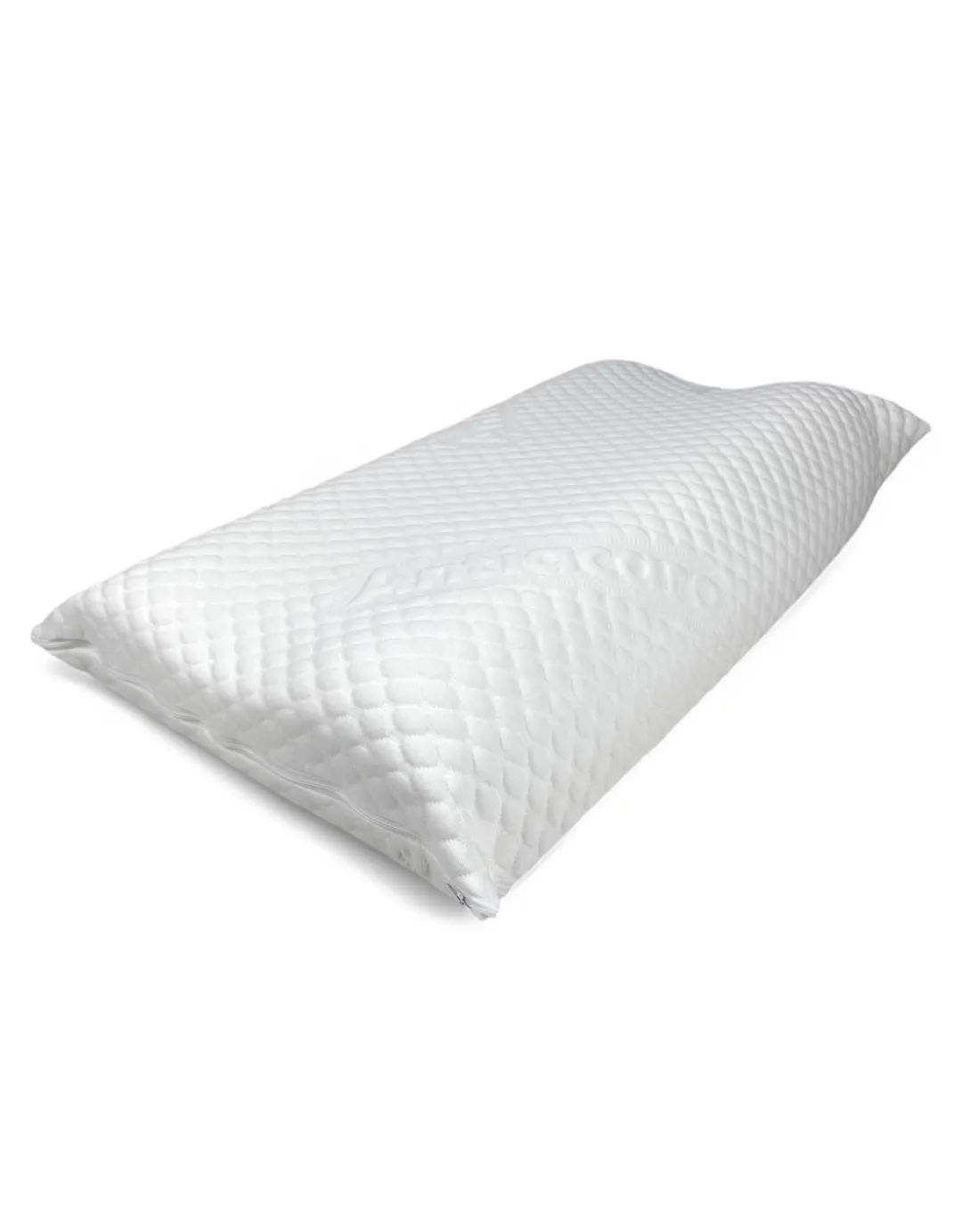 BUBBLES Cuscino Cervicale Memory Foam - Ortopedico, Antiacaro, Anallergico, Sfoderabile con Fodera Massaggiante, 75x45 cm