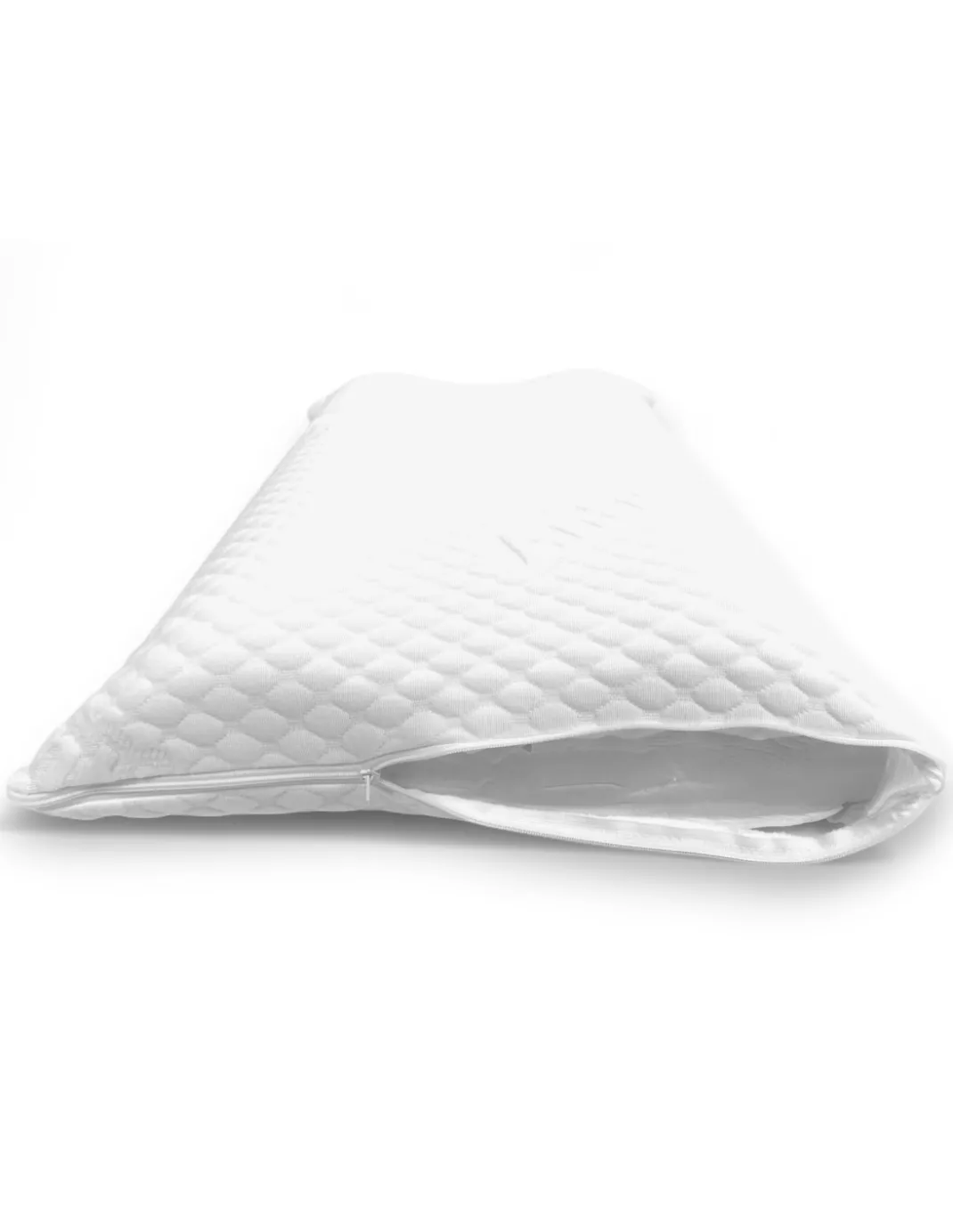 BUBBLES Cuscino Cervicale Memory Foam - Ortopedico, Antiacaro, Anallergico, Sfoderabile con Fodera Massaggiante, 75x45 cm