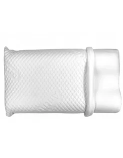 BUBBLES Cuscino Cervicale Memory Foam - Ortopedico, Antiacaro, Anallergico, Sfoderabile con Fodera Massaggiante, 75x45 cm