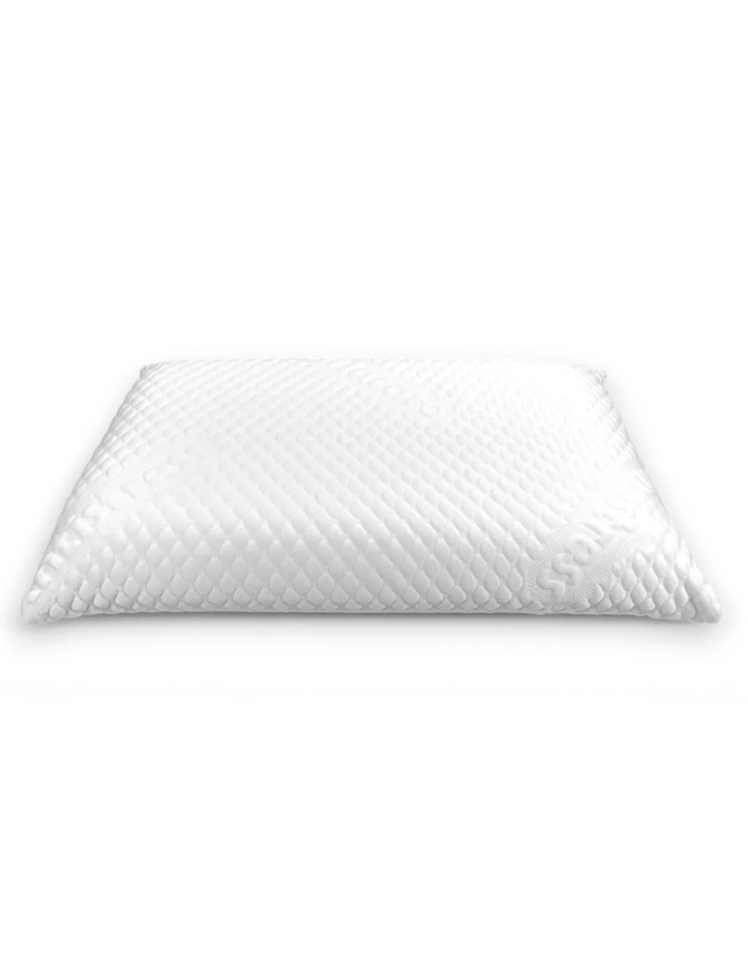 BUBBLES Cuscino Memory Foam Saponetta - Ortopedico, Antiacaro, Anallergico, Sfoderabile con Fodera Massaggiante, 75x45 cm