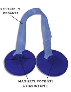 CALAMITA FERMA TENDA ELENA BLU CALAMITE PER TENDE FERMATENDE MADREPERLA