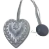 CALAMITA FERMA TENDA IN LEGNO CALAMITE PER TENDE LEGATENDE CUORE SHABBY GRIGIO