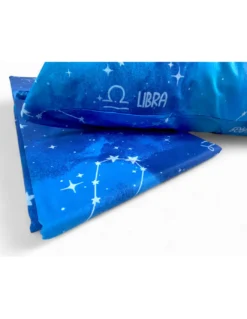 Completo Lenzuola Blu – Segni Zodiacali Mistici – Cotone 100% Made in Italy – Qualità Artigianale