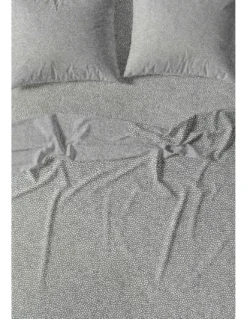 Completo Lenzuola Invernale Flanella Boy Grigio - Cotone Felpato Anti-Pilling - Made in Italy
