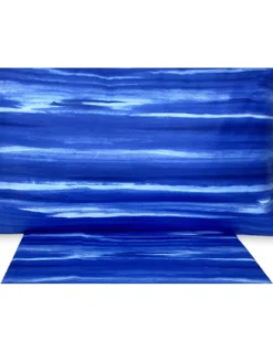 COMPLETO lenzuola LENZUOLO sfumato MODERNO RIO BLU in puro cotone