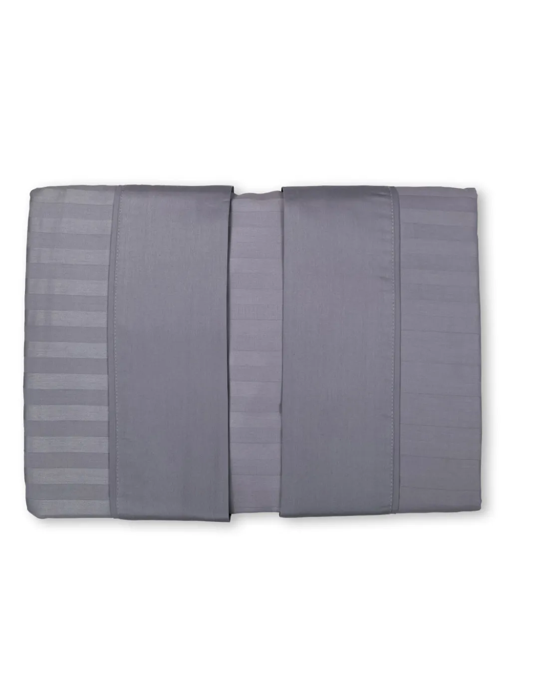 Completo Lenzuola Matrimoniali Cotone Grigio Piombo Levante, Set Lenzuola Letto Matrimoniale, Raso Puro Cotone Rigato