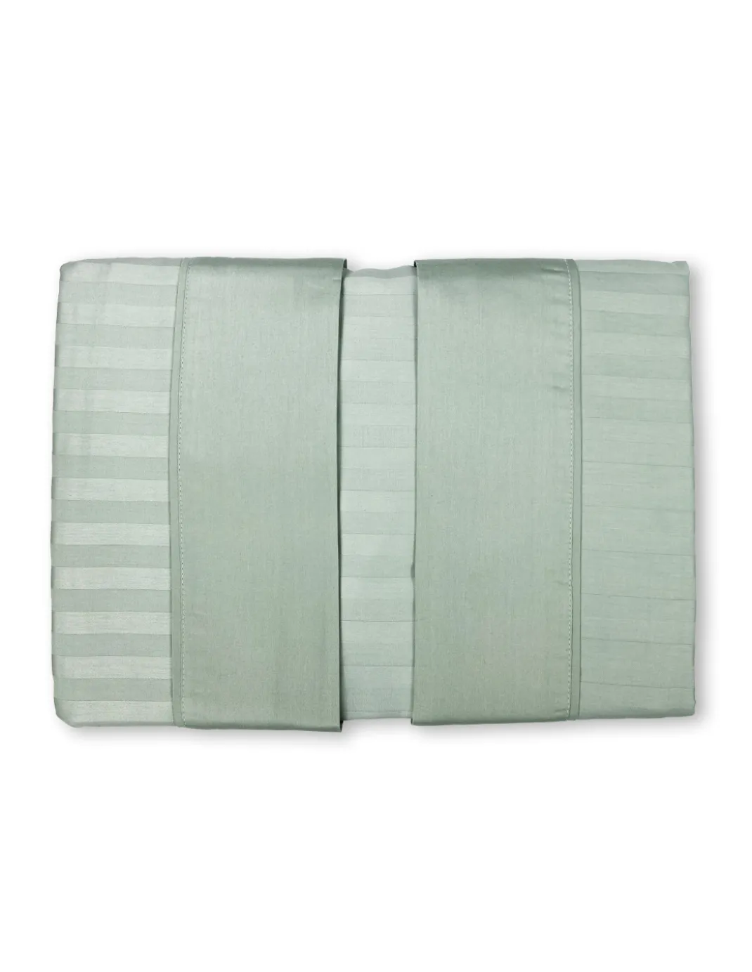 Completo Lenzuola Matrimoniali Cotone Verde Salvia Levante, Set Lenzuola Letto Matrimoniale, Raso Puro Cotone Rigato