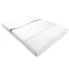 Completo Lenzuola Matrimoniali Cotone Bianco Levante, Set Lenzuola Letto Matrimoniale, Raso Puro Cotone Rigato