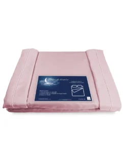 COMPLETO LENZUOLO in morbida microfibra TINTA unita ROSA Matrimoniale 2 PIAZZE no stiro