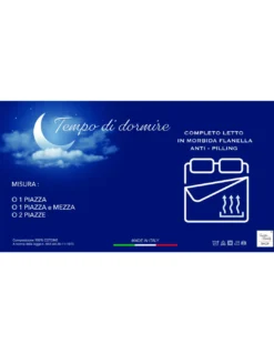 Completo Lenzuolo Invernale Flanella Tinta Unita Tortora – 100% Cotone Felpato, Anti-Pilling, Caldo & Morbido, Made in Italy