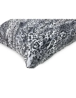 COMPLETO lenzuolo LENZUOLA SAFARI maculato grigio