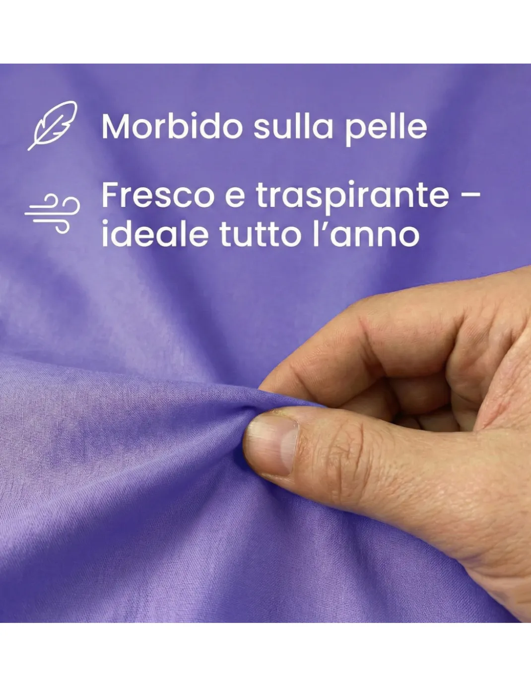 COMPLETO lenzuolo STRONG LENZUOLA tinta unita LILLA puro COTONE Made in Italy