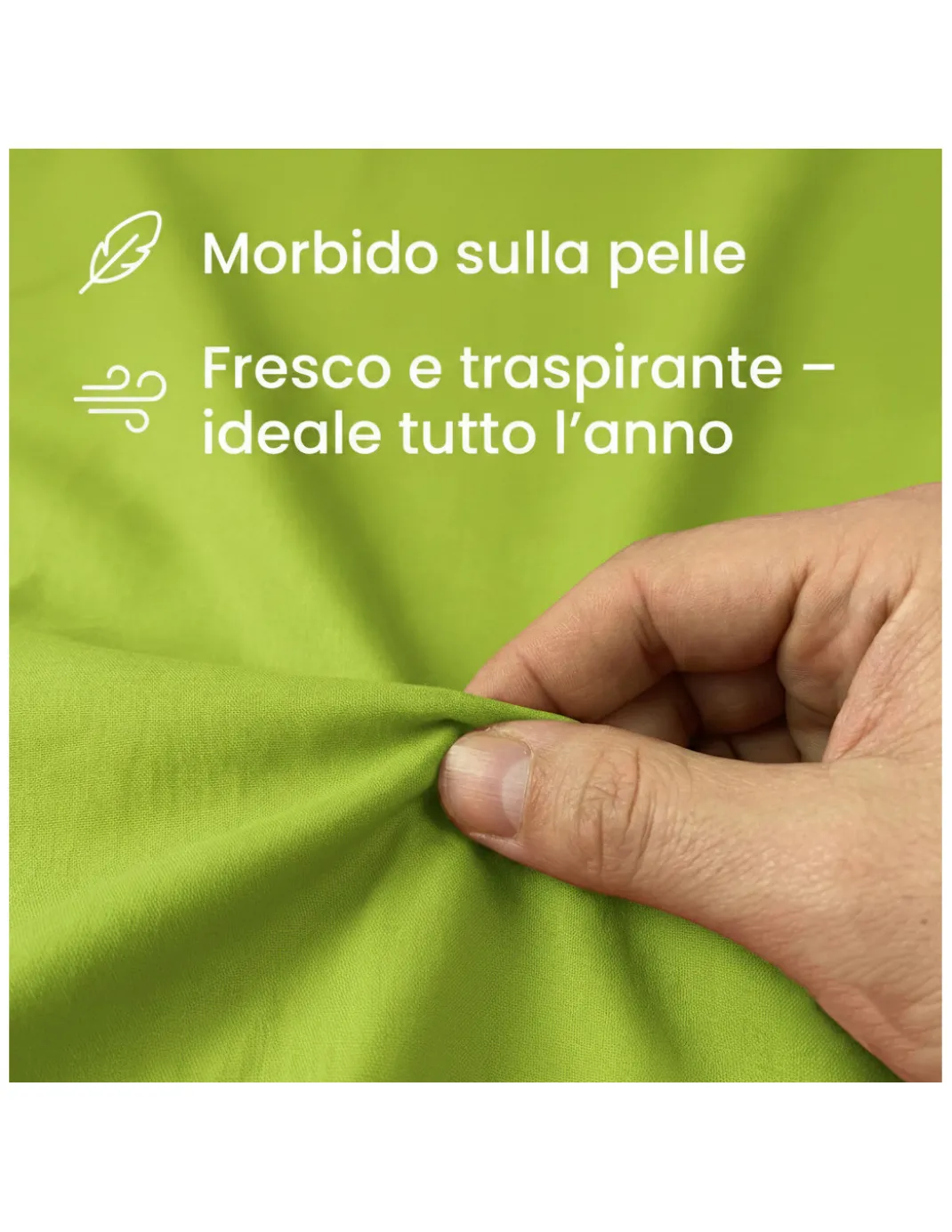 COMPLETO lenzuolo STRONG LENZUOLA tinta unita VERDE ACIDO puro COTONE Made in Italy