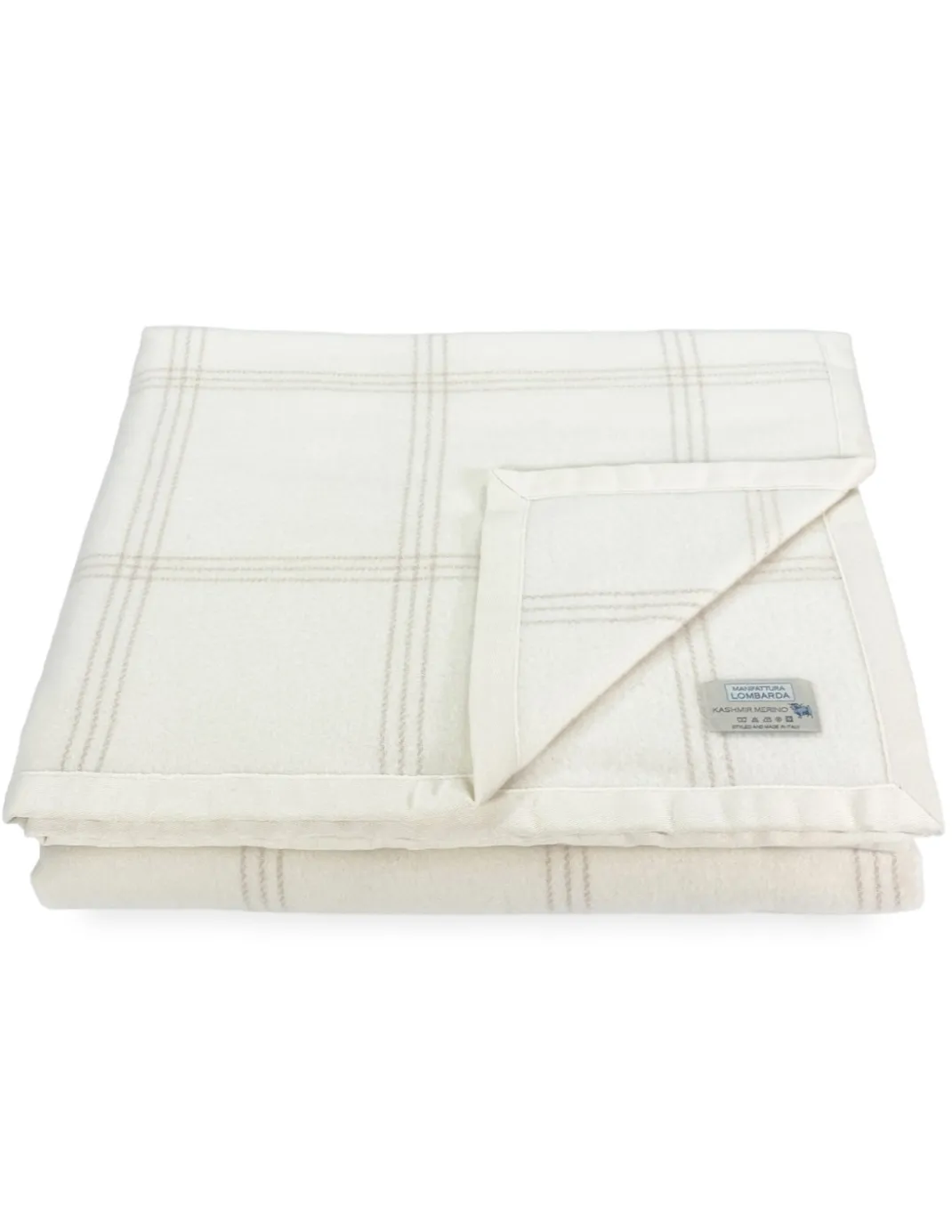 Coperta Estiva Adelaide in Lana Merino e Kashmir – Leggera, Traspirante, Antipilling – Made in Italy, Mezza Stagione