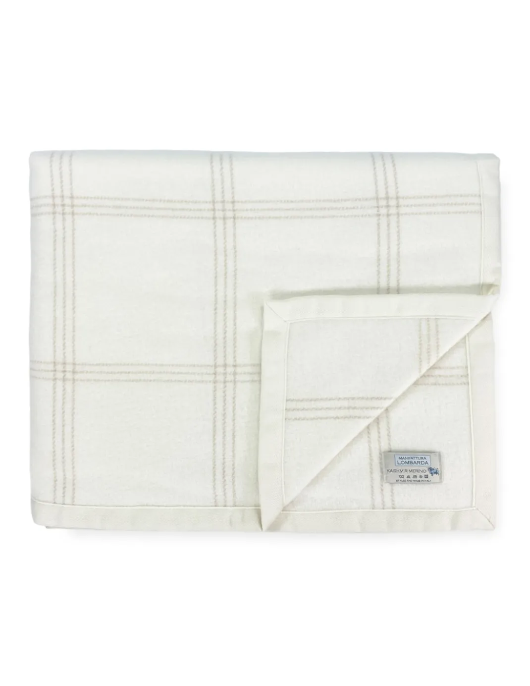 Coperta Estiva Adelaide in Lana Merino e Kashmir – Leggera, Traspirante, Antipilling – Made in Italy, Mezza Stagione