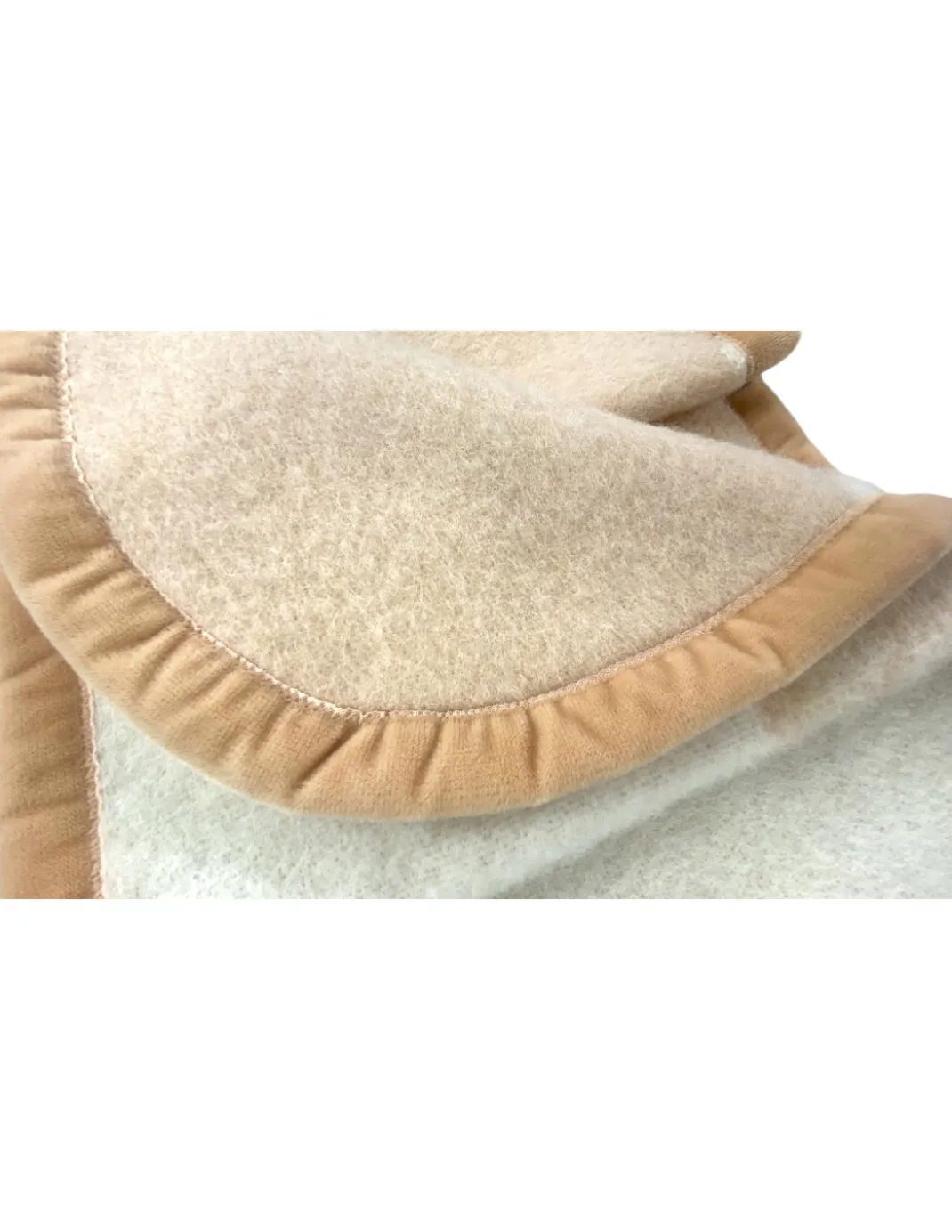 Coperta Flower in 100% Pura Lana Morbida e Calda con Bordino in Velluto - Comfort ed Eleganza, Design Classico - Made in Italy