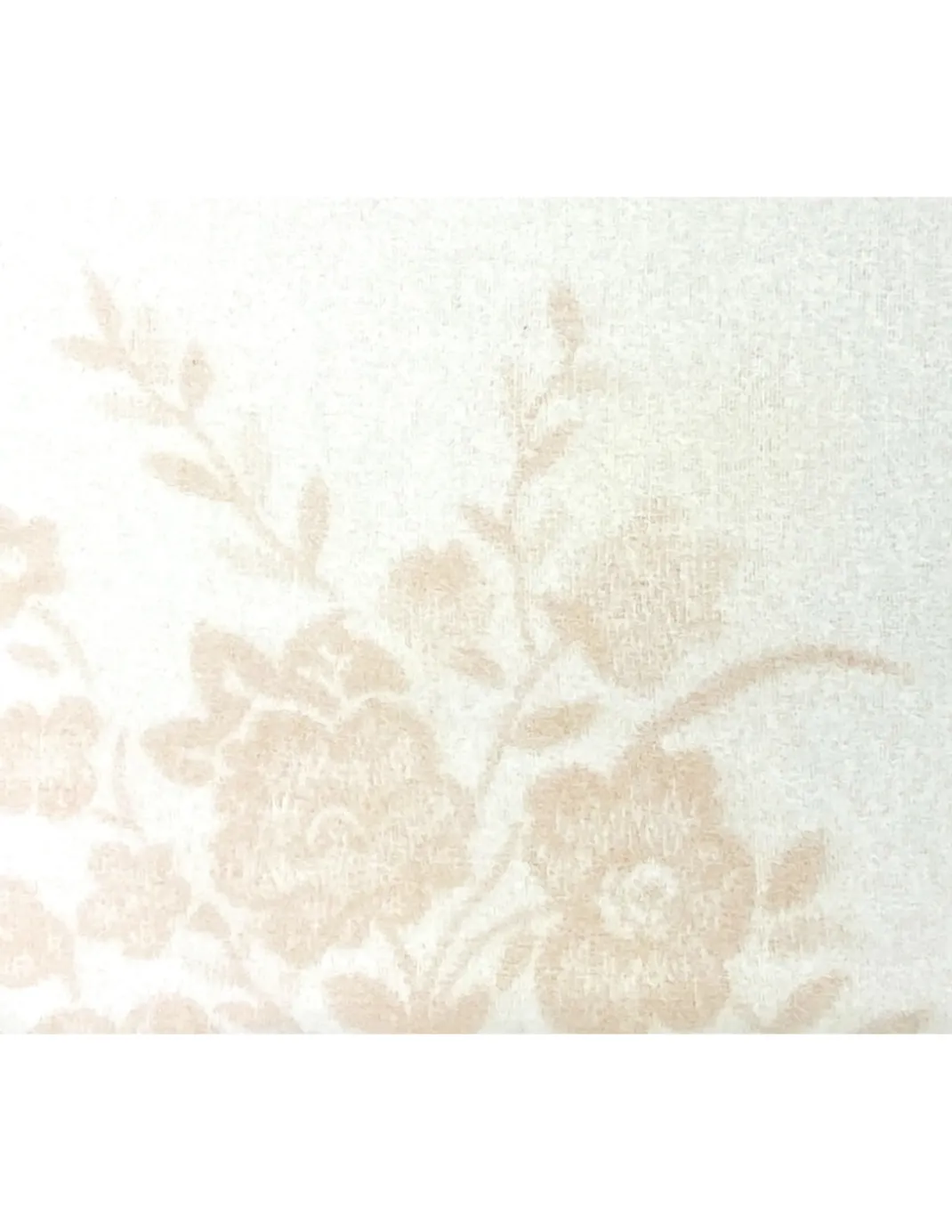 Coperta Flower in 100% Pura Lana Morbida e Calda con Bordino in Velluto - Comfort ed Eleganza, Design Classico - Made in Italy