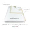 COPERTA HARMONY leggera PRIMAVERILE estiva in PURA LANA VERGINE e TENCEL matrimoniale 2 PIAZZE