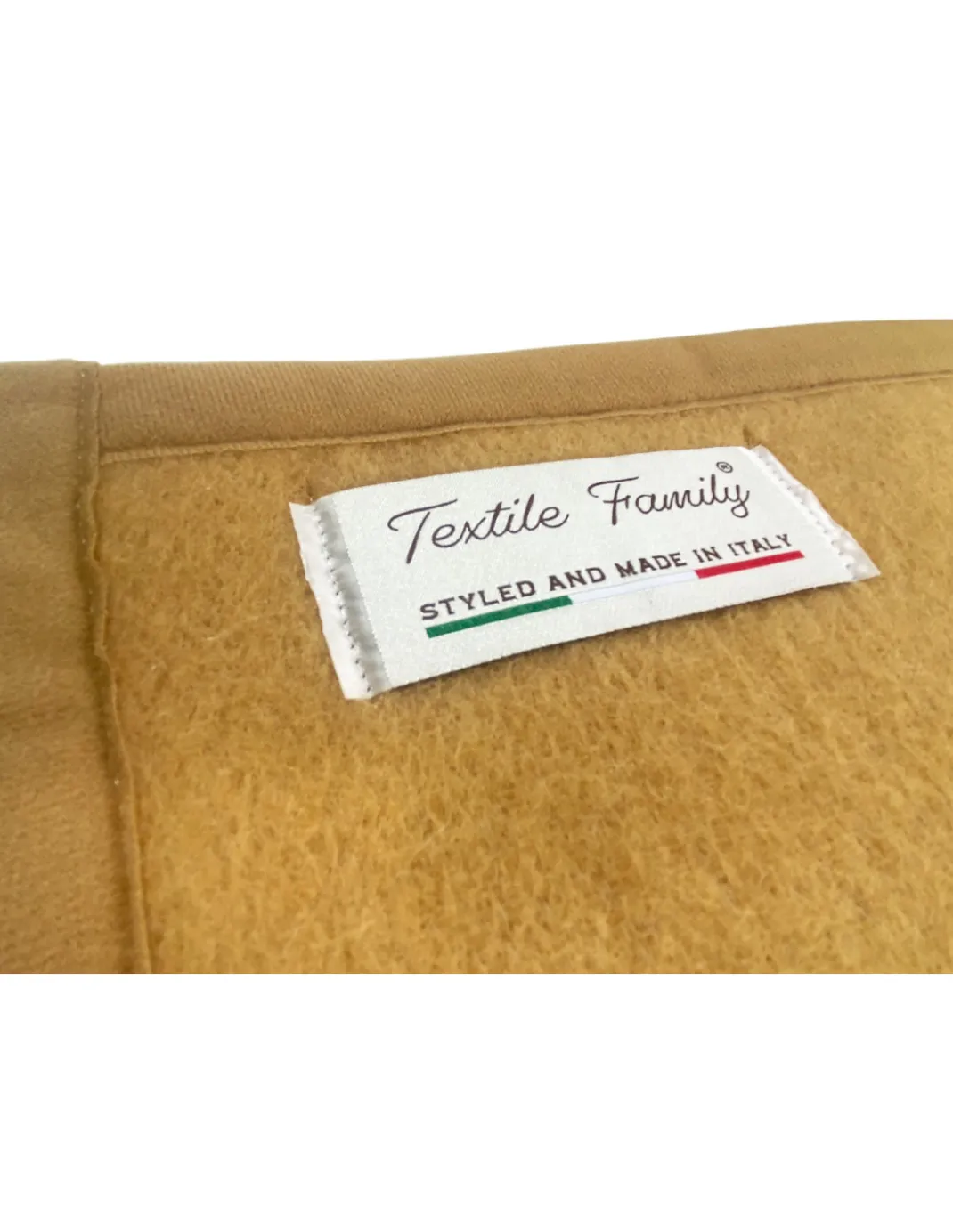 COPERTA IGNIFUGA SPRING antifiamma Peso Medio 1.0 ANTIFUOCO CLASSE 1 omologata MADE in ITALY Nocciola