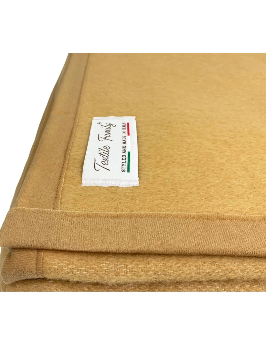 COPERTA IGNIFUGA SPRING antifiamma Peso Medio 1.0 ANTIFUOCO CLASSE 1 omologata MADE in ITALY Nocciola