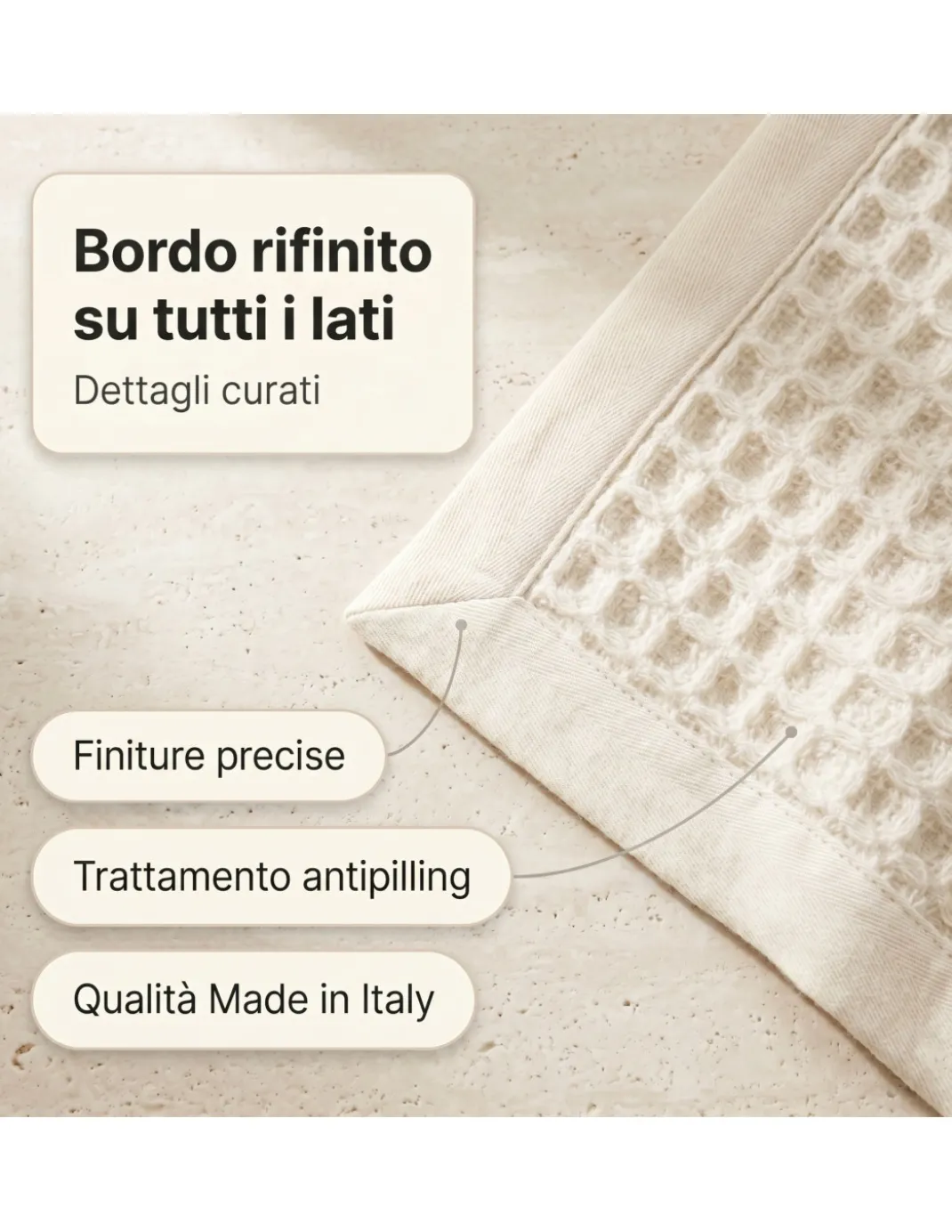Coperta in Lana Estiva Maia - Pura Lana Vergine - Leggera e Traspirante - Antipilling - Made in Italy