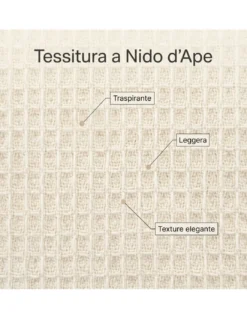 Coperta in Lana Estiva Maia - Pura Lana Vergine - Leggera e Traspirante - Antipilling - Made in Italy