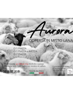 COPERTA IN misto lana AURORA INVERNALE