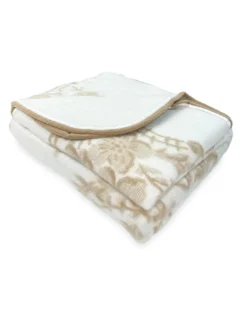 COPERTA Invernale IN PURA LANA MIMOSA-ANIROS Made in Italy