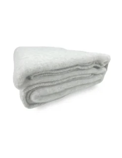 COPERTA ISLANDA in vera pura LANA vergine morbida e calda BEIGE Melange