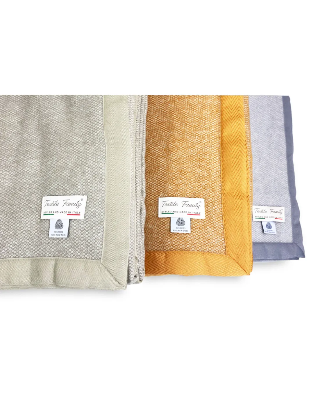 COPERTA leggera PRIMAVERILE NANTES estiva IN LANA MERINO FINE matrimoniale 2 PIAZZE beige