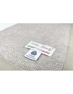 COPERTA leggera PRIMAVERILE NANTES estiva IN LANA MERINO FINE matrimoniale 2 PIAZZE tortora